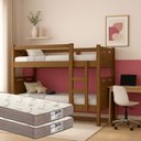 Ver imagem 1 de Beliche Adulto ou Infantil com 02 Colchões D20 Inclusos Proteção Superior Total Super Resistente