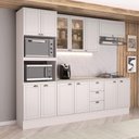 Ver imagem 2 de Cozinha Completa Milla Plus 12 Portas 3 Gavetas MDF 270cm Branco
