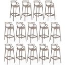 Ver imagem 1 de Kit 14 Banquetas Allegra com Encosto Design Cozinha/bancada - Fendi