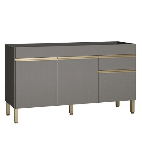 Balcão de Pia Line 150 Cm Gris - Kits Paraná