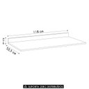 Ver imagem 4 de Tampo para Balcão de Cozinha 118cm Mdp Z34 Preto - Mpozenato