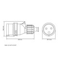 Ver imagem 3 de Plugue Móvel Industrial 2p+t 32 a 220-250 Vca 6 H Tramontina