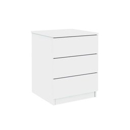 Mesa Cabeceira Infantil Veronna c/ 3 Gavetas Branco - Tcil Móveis - 1