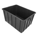 Ver imagem 3 de Caixa Plástica Organizadora 180l Com Tampa - Preta:Preta