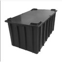 Ver imagem 1 de Caixa Plástica Organizadora 180l Com Tampa - Preta:Preta