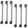 Barra de Apoio 40cm Alça Aço Inox Kit 6 Unidades Idoso Gestante Cadeirante Deficientes Suporte Banhe - 1