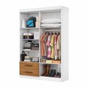 Ver imagem 3 de Guarda Roupa Casal Lu 4 Portas 2 Gavetas com Espelho Carioca Móveis