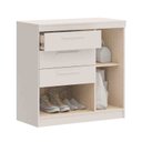 Ver imagem 2 de Cômoda Sapateira Lille 1 Porta 3 Gavetas Branco Castro Móveis