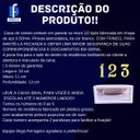 Ver imagem 5 de Caixa Correio Carta Embutir Muro Branca + Kit 3 Números