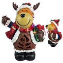 Ver imagem 1 de Rena Natal Fofa Natalina Som Musica Led Decoraçao Loja Casa Mesa Estante Recepçao Fim de Ano Comemor