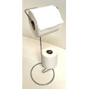 Ver imagem 1 de Porta Papel Higienico de Chão Suporte para 2 Rolos Cromado