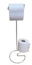 Ver imagem 3 de Porta Papel Higienico de Chão Suporte para 2 Rolos Cromado