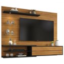 Ver imagem 2 de Painel para Tv até 60 Polegadas com Led Sparta 1 Porta Freijó Trend/preto - Pnr Móveis