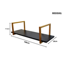 Ver imagem 2 de Nicho SIMPLES metalon 100X30 PRETO/DOURADO  METALICO 01