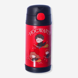 Garrafa Click Com Canudo 300ML Hogwarts - Harry Potter