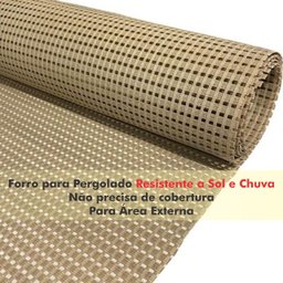 70m² Forro Sintético Pode Molhar Pergolado Área Externa 50x1,4mt - 2