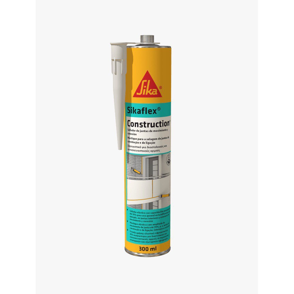 Selante Poliuretano Sikaflex Construction Branco - Kit 6 Un