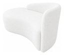 Ver imagem 4 de Sofá Divã Orgânico Charlotte Sala 160cm Bouclé Branco