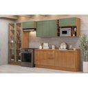 Ver imagem 1 de Cozinha Modulada Kappesberg 13 Peças Vibra C13p3 Canela/verde Pistache Lacca