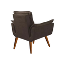 Ver imagem 4 de Kit 2 Poltronas Decorativa Recepção Clinica Opala Suede - Twdecora