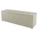 Ver imagem 1 de Calçadeira Baú Casal Berlyn 140cm Veludo Bege - Desk Design