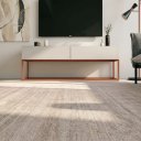 Ver imagem 2 de Rack Eros Estilo Industrial 140cm Sala Estar Off White/Cobre