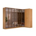 Ver imagem 2 de Roupeiro Modulado Ravi em Mdf 9 Portas Reflecta 323x232,2cm Olmo 1110