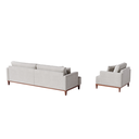 Ver imagem 3 de Sofá 4 Lugares Living Fixo Doha 2,70m em Linho:cinza Névoa