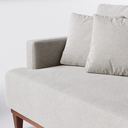 Ver imagem 4 de Sofá 4 Lugares Living Fixo Doha 2,70m em Linho:cinza Névoa