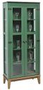 Ver imagem 2 de Cristaleira Bia Verde 2 Portas Base Amendoa 180cm - 58754