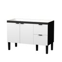 Ver imagem 1 de Gabinete / Balcão de Cozinha Coli Mdf / Mdp para Pia de 1.20m Cor Branco / Preto Cmax