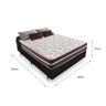 Cama Box Casal 138 Tecido Sintético Preto com Colchão Little Angel - Bello Box - Mola Superlastic - 2
