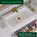 Ver imagem 4 de Conjunto para Banheiro Alice 1 Metro Suspenso com Cuba Aurora - Fabribam