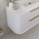 Ver imagem 4 de Conjunto para Banheiro Alice 1 Metro Suspenso com Cuba Aurora - Fabribam