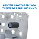 Ver imagem 6 de Dispenser Papel Higiênico Rolão Duplo Branco C/ Cristal Elisa Plus