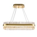 Ver imagem 4 de Lustre Luminaria Pendente Oval Cristais Design Moderno Decoraçao Luxo Teto Sala Quarto Mesa Cozinha