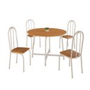 Ver imagem 1 de Conjunto Sala de Jantar 90cm Ilhabela 4 Cad Branca C- Jambo