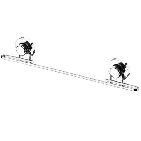Barra para Pendurar Utensílios de Cozinha com Ventosa 50cm Aço Cromado