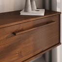 Ver imagem 5 de Rack Suspenso para Tv 75 sem Pés Madeira Castanho Tecca Idimex