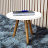 Mesa de Cento Apoio para Sala Decorativa Branco - 6