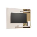 Ver imagem 4 de Painel Menfis - Tv até 55'' Mdp 1 Porta e 1 Gaveta Off White-ripado - Sal Movelaria
