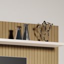Ver imagem 2 de Painel Menfis - Tv até 55'' Mdp 1 Porta e 1 Gaveta Off White-ripado - Sal Movelaria