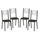 Ver imagem 2 de Conjunto Kit de 4 Cadeiras de Ferro Liz para Cozinha ou Sala