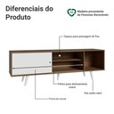 Ver imagem 7 de Rack para Tv até 80 Polegadas 160cm com Pés Rustic/branco Torino Madesa Rustic/branco