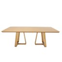 Ver imagem 1 de Mesa Jantar Maitê Nacional Móveis Retangular 220cm (larg) Base Madeira Vazada Tampo Madeira Amê