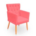 Ver imagem 4 de Kit Poltrona Capitonê Clássica Confortável para Sala e Quarto Ana Suede