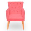 Ver imagem 6 de Kit Poltrona Capitonê Clássica Confortável para Sala e Quarto Ana Suede