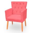 Ver imagem 5 de Kit Poltrona Capitonê Clássica Confortável para Sala e Quarto Ana Suede
