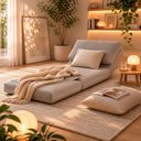 Ver imagem 4 de Sofá Cama Dora 1 Lugar 90cm Solteiro Veludo Talento Moveis