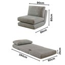 Ver imagem 2 de Sofá Cama Dora 1 Lugar 90cm Solteiro Veludo Talento Moveis